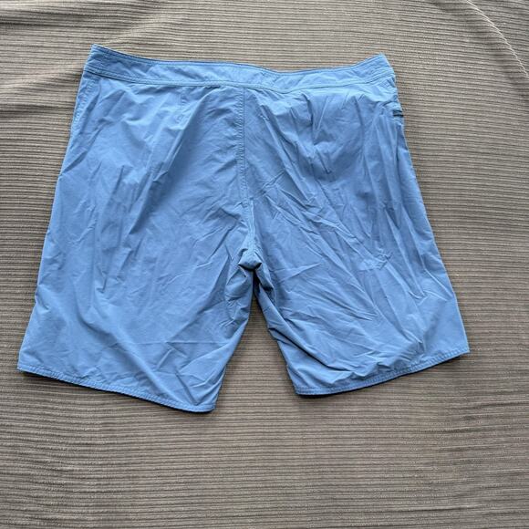 Patagonia Board Shorts Mens 40 Blue Quick Dry Swim Trunks Bathing Suit Pocket - Picture 2 of 8